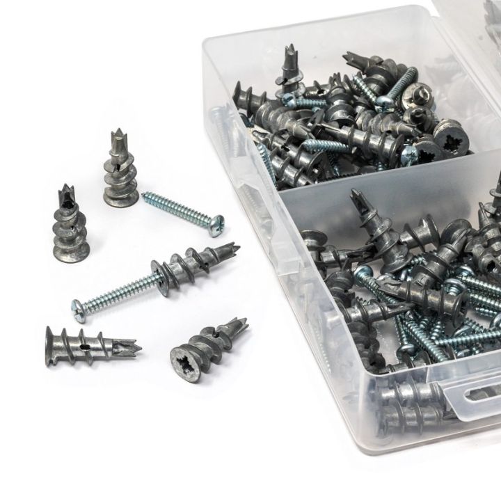 120PCS T.K.Excellent Zinc alloy drywall anchors and Self tapping screws