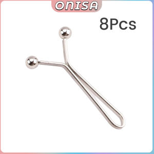 Onisa Jeans Skirt Waist Invisible Clip Detachable Fixed Buckle Pants Clip Headscarf Clamp 8Pcs/Set