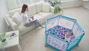 Hexagon Foldable Safety Playpen Playard Baby Kids Play Fence Indoor Play Yard Toy Fence儿童游戏围栏