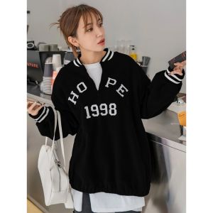 Sweater Half Zipper Hope | Korean Style Sweatshirt | Size M - L - XL - XXL | Pakaian Pria Dan Wanita