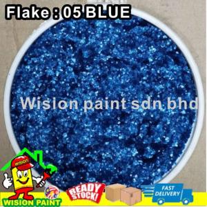 epoxy flake coating ( BLUE ) FLAKE ONLY for powder anti-slip toilet floor