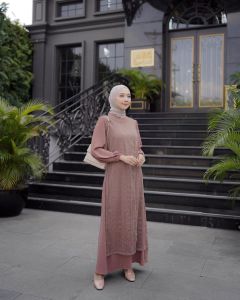 NEW BETHARINE DRESS BRUKAT BUSUI FRIENDLY DRESS KONDANGAN GAMIS BRUKAT TERBARU GAUN KONDANGAN WANITA