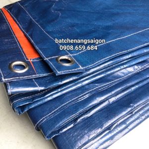 Bạt nhựa 2 da xanh cam che nắng mưa. không thấm nước