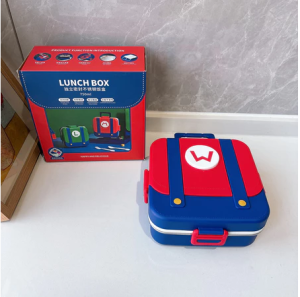 Kids Stainless Steel Compartment Lunch Box Double Layer Thermal Sealed Bento Box Anti-Mixing Food Smell