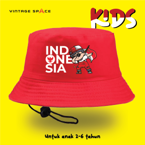 Topi buckethat anak cowok INDONESIA / topi 17an / topi HUT RI
