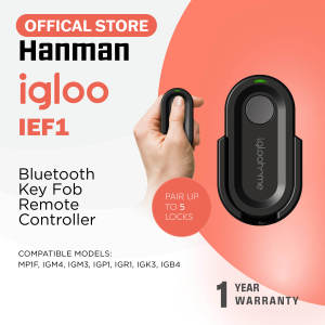 IEF1 - IGLOOHOME KEYFOB (REMOTE CONTROLLER FOR IGLOOHOME DIGITAL LOCKS) 1 YEAR PARTS WARRANTY / LIFETIME TECHNICAL SUPPORT