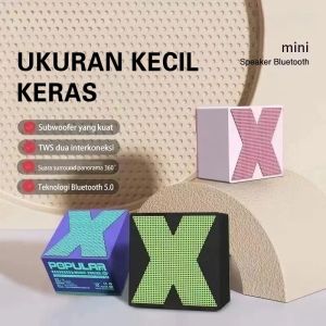 1 Speaker Bluetooth Mini Wireless Speaker Portable Nirkabel Stereo Surround Sound BT 5.0 Super Bass Mini Bluetooth