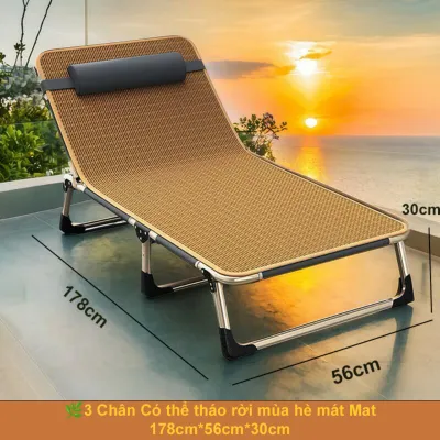 BMZAR giường gấp gọn ghế ngủ văn phòng gấp gọn có gối đầu khung hợp kim chịu lực cao cấp Có thể chịu được 200KG