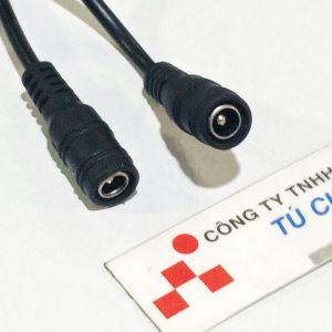 Cáp nối nguồn DC đầu cắm 5.5mm x 2.1mm (Cái) dài 15Cm / Giá bán 2 Cặp (4 Sợi)