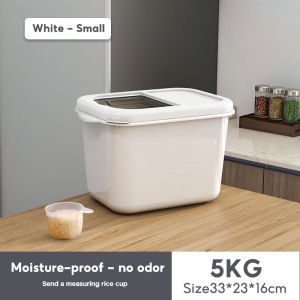Royalstar Rice Bucket with Sliding Lid Dustproof Anti-insect Rice Storage Container Large Capacity Grain Storage Box