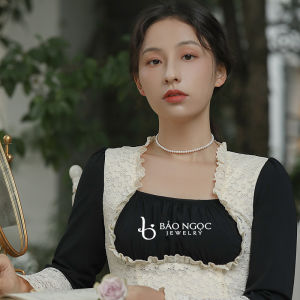 Vòng Choker Ngọc Trai Vòng Cổ Ngọc Trai Nhí Hạt Tròn Dài 3-5 Ly Ngọc Trai Tự Nhiên Nước Ngọt - Bảo Ngọc Jewelry - THIẾT KẾ