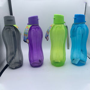 600ml Bottle Plastic Water Bottle Portable Outdoor Sports Water Cup Large Capacity Solid Color Cup Plastic Drinkware