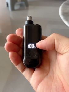 Nose Hair Trimmer 2 In 1 Nasal Hair Cutter Electric Portable Nose Trimmer Rechargeable with Dust Protection Cap