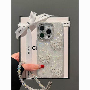 3D Paste Pearl Butterfly IMD Love Hard Case for iPhone 11 12 13 14 15 16 17 Pro Max Plus Air Casing Anti-fall Cover for iPhone 16 Pro Max Case