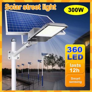 【Malaysia Spot】Outdoor Solar Light Dusk to Dawn Solar Street Light IP65 Waterproof Solar Power Light High Brightness Soalr Spotlight Remote Control + Timming Setting Solar Wall Lamp for Garden Courtyard Swimming Pools