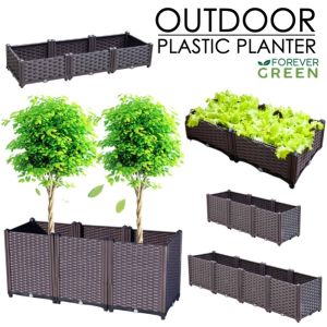 Rattan Planter Box / Plastic Planter Box / PVC Planter Box / Vegetable Planter Box / Flower Planter / Outdoor Planter / Garden Planter /Self Watering Planter Box