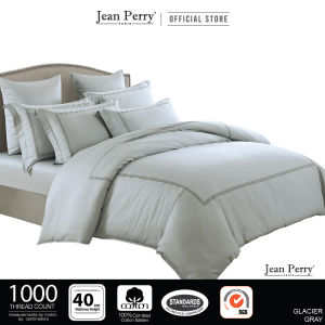 Jean Perry Hotel Series Quilt Cover Set - 100% Combed Cotton Sateen 1000TC (Queen / King)