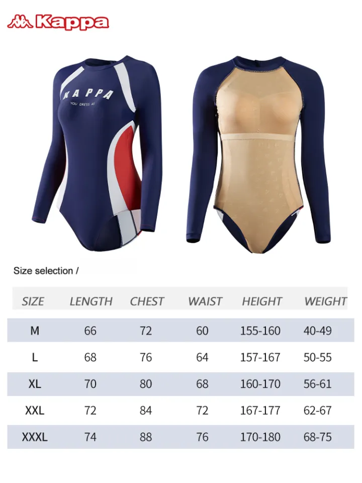 Kappa Long Sleeve One Piece Women Rashguard Water Sport Diving