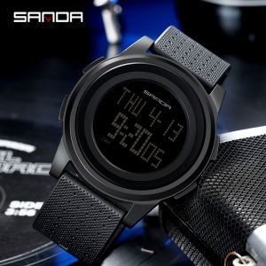 SANDA Brand 9mm Super Slim Mens Watch Luxury Electronic LED Digital Watches for Women Clock Male Wristwatch