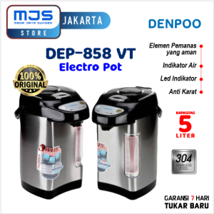 TERMOS LISTRIK ELECTROPOT OTOMATIS 5 LITER DENPOO DEP 858 VT 600 WATT