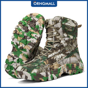 ORNGMALL bền người đàn ông của ngụy trang Bốt đi bộ đường dài cao cổ chiến thuật không thấm nước với chống trượt duy nhất lý tưởng cho đi bộ đường dài và lĩnh vực đào tạo Kích thước 39 47