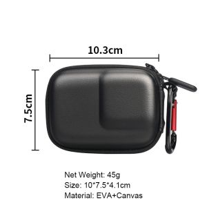 (HD1)Waterproof Carrying CaseProtective Bag For Dji Osmo Action 3/4/5 Camera PU Storage For Dji Osmo Action 3 2 Accessor y