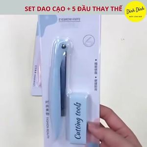 Dao cạo lông mày cạo lông nách lông mặt cạo râu body kèm 5 lưỡi thay thế