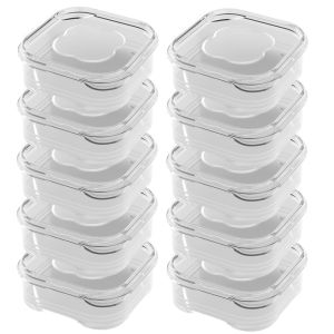 20/10/5Pcs Kitchen Frozen Meat Storage Box Food Fruits Fresh-keeing Box Meat Onion Ginger Sub-Packed Box Refrigerator Organizer