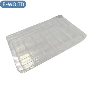 E-WOITD 1PC đồ trang sức bông tai hạt vít chủ trường hợp 18 32 36 ngăn lưới nhựa trong suốt lưu trữ hộp hiển thị Organizer container