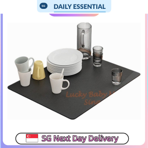 【DAILY ESSENTIAL】 Soft Absorbent Countertop Mat for Kitchen and Coffee Areas