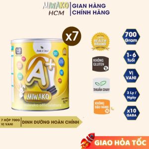 Sữa Công Thức Cho Bé Miwako A+ Vị Vani Hộp 700gr x 7 Hộp (4.9kg) - Miwako HCM