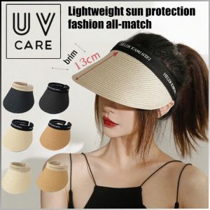 หมวกกันแดด ป้องกันแสงแดด หมวกผู้หญิง ม่านบังแดดน้ำหนักเบา ประณีตและแข็ง ชายหาด แบบจําลอง บล็อกเกอร์แฟชั่น