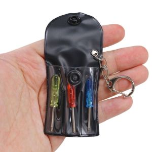 DOOUR Độ chính xác Bộ tua vít mini Bộ 3/4 món Túi da Tua vít đầu dẹt Nhỏ gọn Mảnh vật liệu hình dạng không đều Tua vít đầu chữ Y Sửa chữa sản phẩm kỹ thuật số