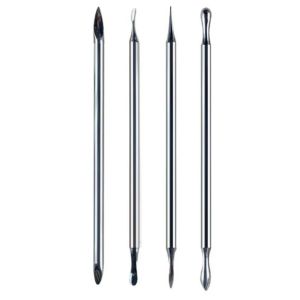 btnx 4PCS Leather Sculpting Stamping Tool Set - Hair Texture & Detailing Kit for Leather Craft Z5Q1T
