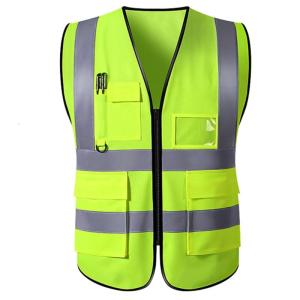 Highly Visibility Safety Vests with Pockets Reflective Safety Vests Construction Vests Practical Work Vests for Men Women