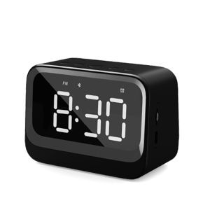 Brifit Digital Alarm Clock with Bluetooth Speaker for Bedroom Bluetooth Speakers Tf Card Built-In 1200mAh Battery Digital Clock with Dual Alarms Snooze Suitable for Teenagers Bedroom Living Room Office as a Gift Giving