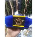 1set Baret Biru+emblem Pm Camel Merah/Baret Polisi Militer Baret Pom Ad. 