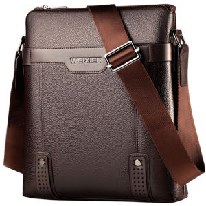 WEIXIER ธุรกิจ กระเป๋าเมสเซนเจอร์ผู้ชายหนังคุณภาพสูงกระเป๋าสะพายผช กระเป๋าสะพายพาดลำตัว