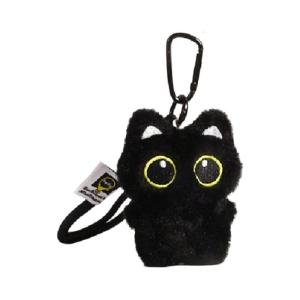 Mèo đen mềm móc khóa vải nhung lông Mặt dây chuyền quyến rũ vật trang trí phù hợp cho sinh viên và các cặp vợ chồng như một món quà chu đáo sử dụng thường nhật