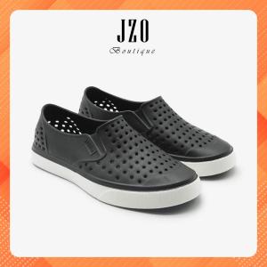[Phom nhỏ] Giày nhựa URBAN nam nữ đi mưa đi biển D2201 - Đen trắng