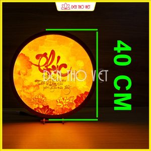 [Giá Xưởng] Đèn Tranh Trúc Chỉ Chữ Phúc – Đèn LED Hào Quang Bàn Thờ Phật Gia Tiên Sang Trọng