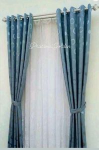 Gorden 1set Jendela / Minimalis Gordeng / Gordeng Pintu / Gordeng 5 Gelombang 10 Lobang / Gordeng Kamar / Gorden Embos / Gorden Murah / Gorden Lokal