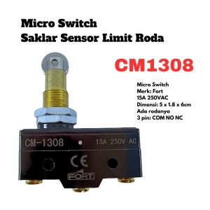 Micro Switch Saklar Sensor Limit Switch Roda CM1308 Fort