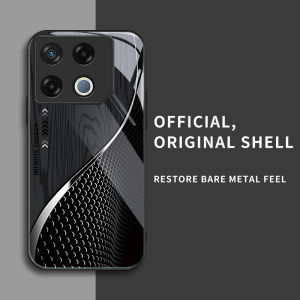 สำหรับ Infinix GT 20 Pro และ Infinix GT 20 Pro 5G เคสศัพท์กันตก ลายไม้สีดำ ทันสมัยและมีเอกลักษณ์