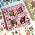LABUBU STICKER BOX ISI 100 tempelan gambar lucu karakter. 