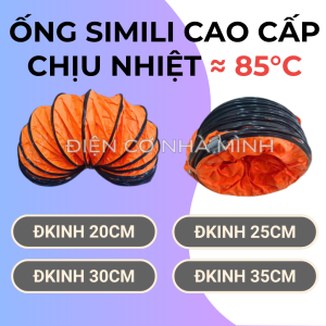 Ống gió SIMILI co giãn cho quạt thông gió dài 3M - Size 20/ 25/ 30CM