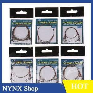[NYNX] 2Pcs set Steel Wire Titanium Wire Anti-Biting Line With Pin Fishing Front Wire