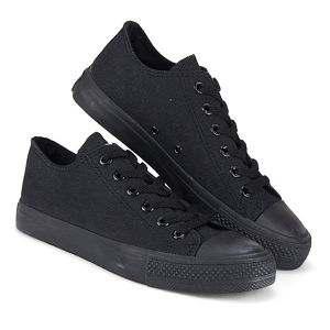 CBR SIX SEPATU KASUAL SNEAKER WARRIOR WANITA CANVAS WAC 006 HITAM