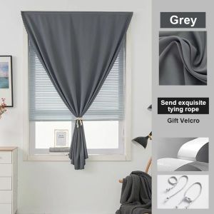 KEYCOOL Blackout Curtains No Drilling Easy Installation 100% Blackout 1 Strap Per Curtain Self Adhesive Tapes 10% Off COD