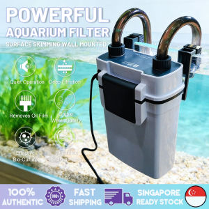 Fast Delivery in Singapore Fast Delivery in Singapore 3-in-1 Aquarium Filter Hang-on Filter with Oxygen Air Pump & Quiet Water Circulation Pump